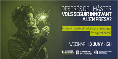 Webinar 13/06/22 - Desprès del màster, vols seguir innovant a l’empresa?