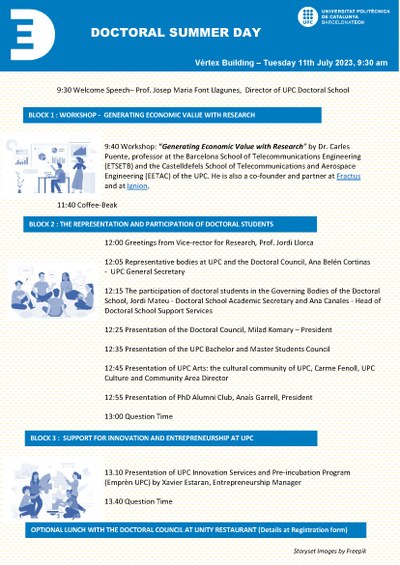 El primer Doctoral Summer Day de la UPC reuneix recerca, innovació i implicació comunitària
