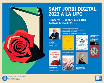 Sant Jordi Digital i activitats diverses per celebrar la Diada a la UPC