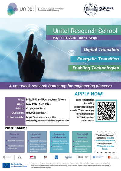 Get ready for the third edition of the Unite! Research School — a one-week research bootcamp for engineering pioneers!