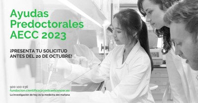 Convocatoria de Ayudas Predoctorales  Asociación Española Contra el Cáncer